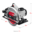 ЗУБР d 235 мм, 2200 Вт, циркулярная пила (дисковая) (ПД-85) 1036835